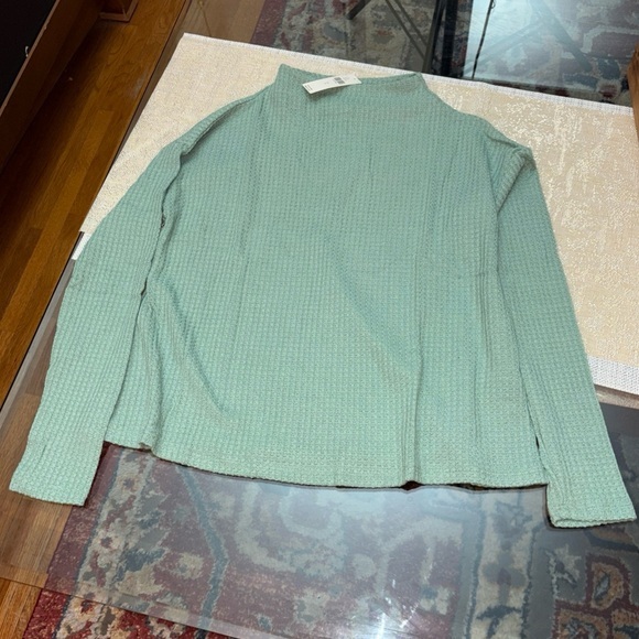By Anthropologie Tops - Elegant Green Turtleneck Sweater